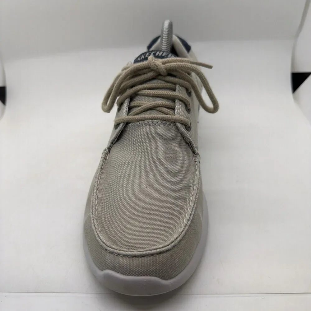 Size 8.5 Skechers Relaxed Fit Elent Arven Men's Boat Shoes Beige 65494